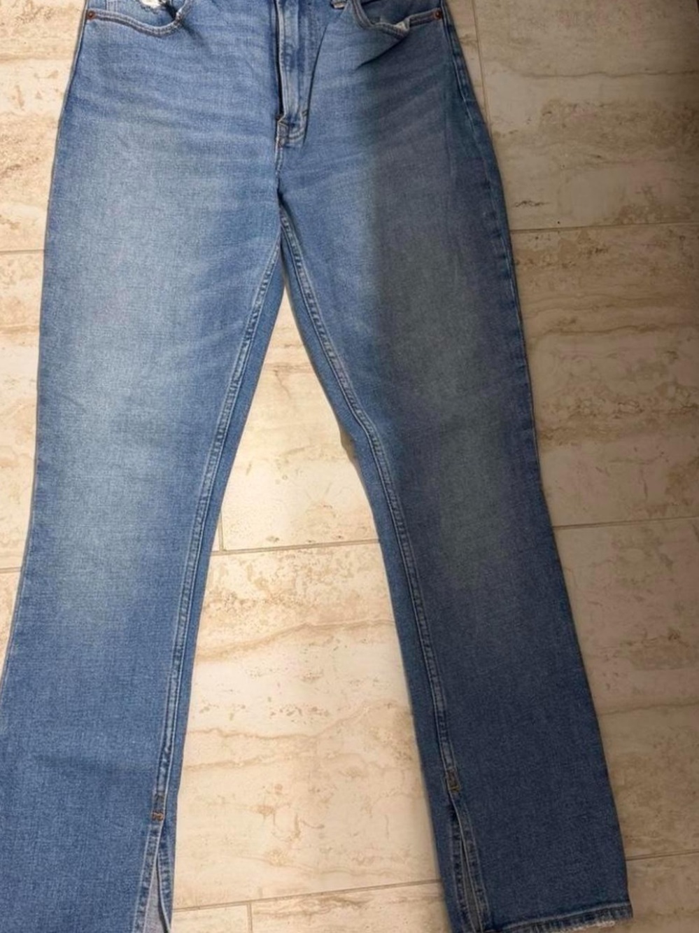 Classic High-Rise Straight Leg Women's Jeans - Blue